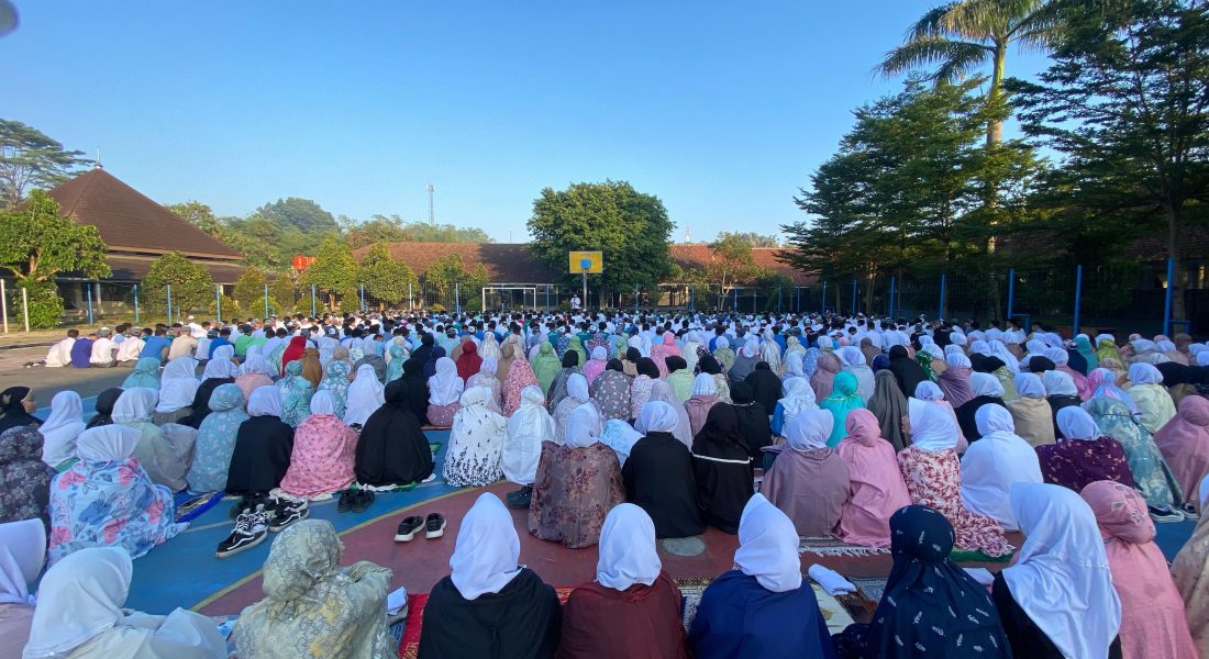 smkn 1 majalaya, sholat dhuha, pembiasaan